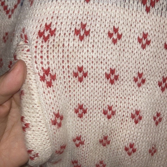 Vintage Sweater Snowflake Reversible Puffer Vest Small - Picture 3 of 7